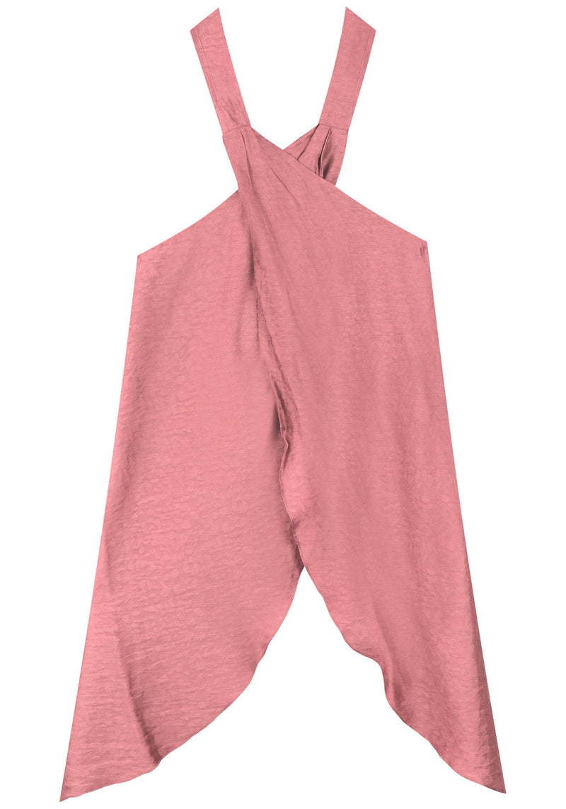 Blusa alongada com amarração em tecido Texturizado