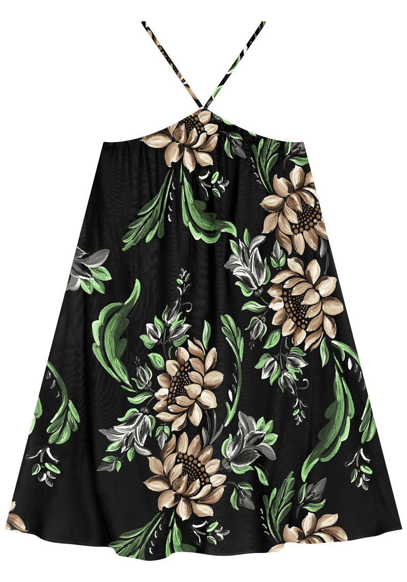 Vestido frente única curto estampado com amarração